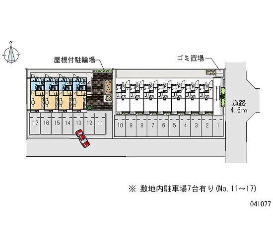 ★手数料０円★土浦市神立中央５丁目　月極駐車場（LP）